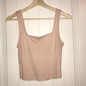 blush cropped tank